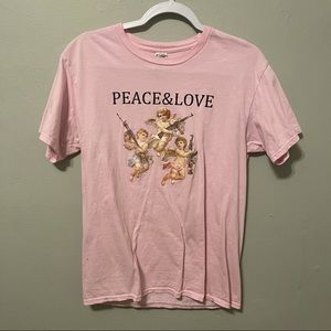 Pink graphic tee